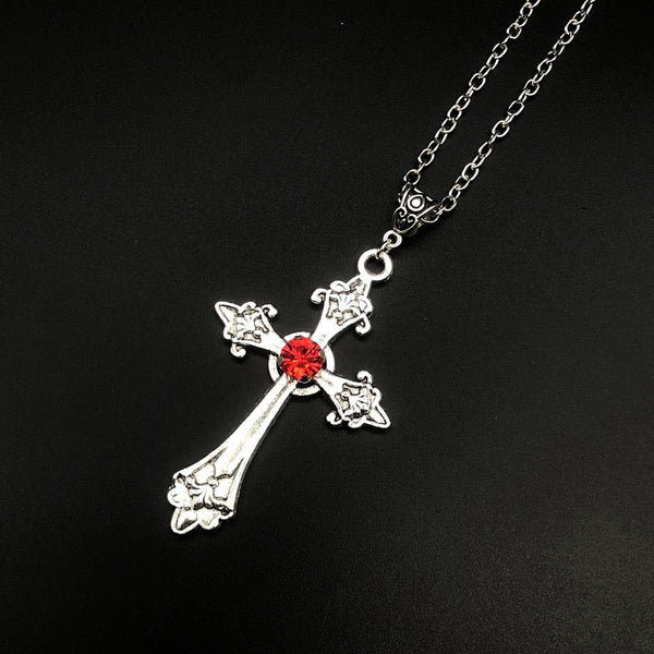 Mystical Cross Earring and Necklace Set