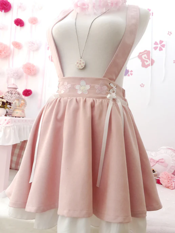Sakura Suspender Skirt