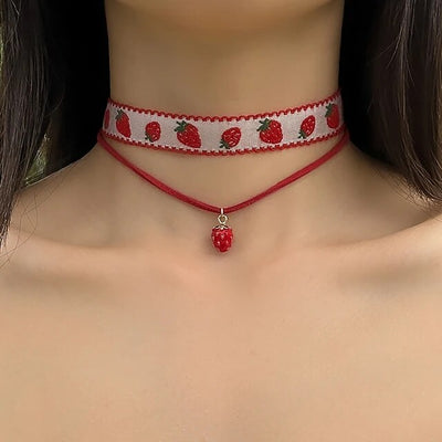 Cute Strawberry Choker