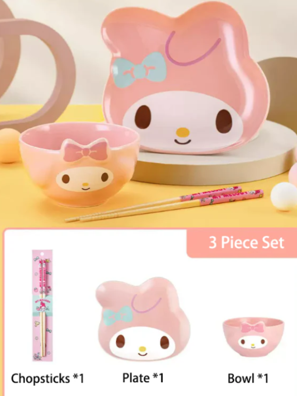 Sanrio Ceramic Bowls and Plates