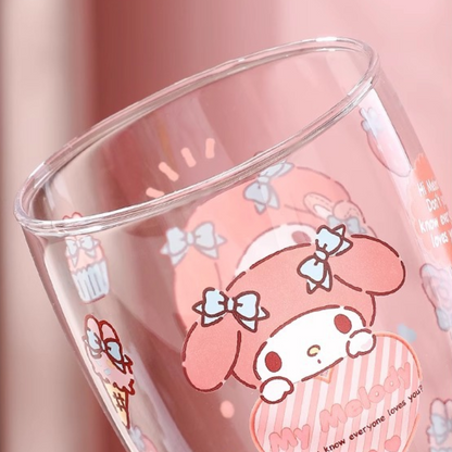 Sanrio Tall Glass Cup