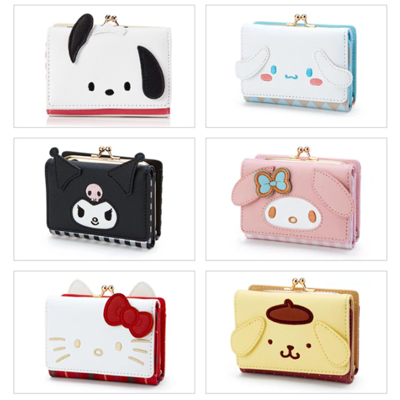 Sanrio Folding Leather Wallet