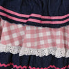 Ruffle Layer Heart Denim Skirt
