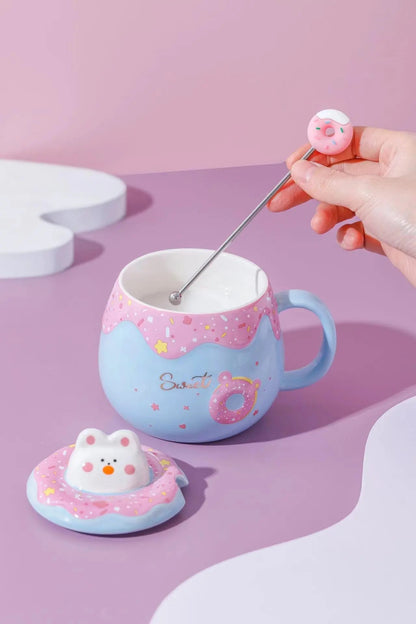 Sweet Donut mug and Spoon