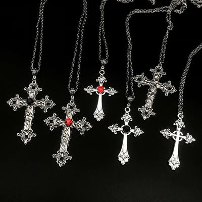 Mystical Cross Earring and Necklace Set