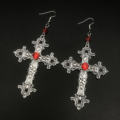 Mystical Cross Earring and Necklace Set