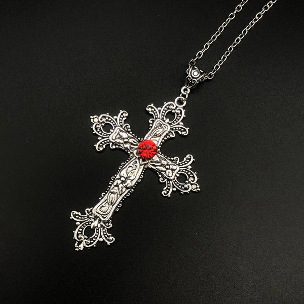Mystical Cross Earring and Necklace Set