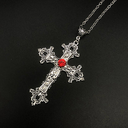 Mystical Cross Earring and Necklace Set