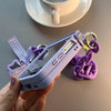 Purple Silicone Phone Case With Pendant