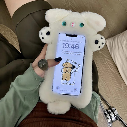 Fur Fuzzy Dog Phone Case For iPhone
