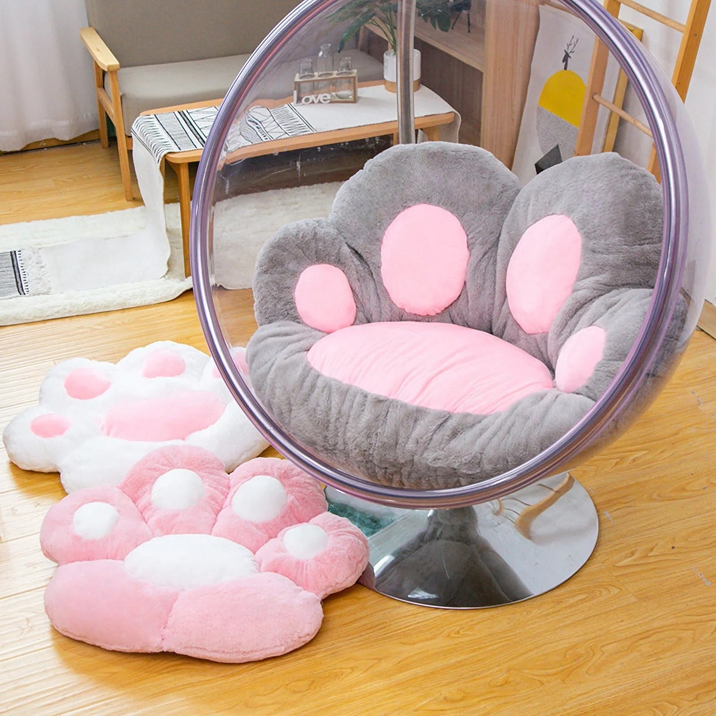 Lovely Cat Paw Seat Cushion
