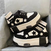 Dark High Heel Sneakers