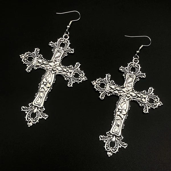Mystical Cross Earring and Necklace Set