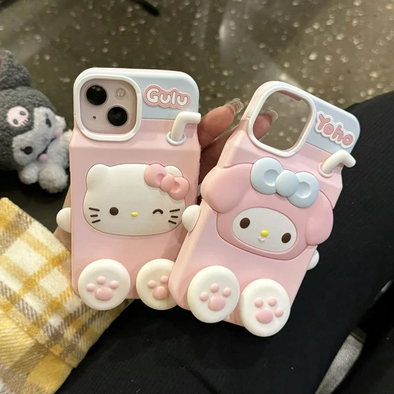 Hello Kitty And Mellody Phone Case For iPhone