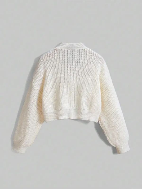 Adorable kawaii cardigan with pastel pink bows, soft girl style knit sweater, perfect for layering with skirts, dresses, or casual outfits.