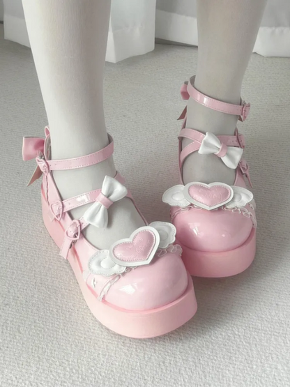 Pink Sweet Lolita Platform Shoes