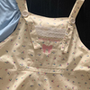 Vanilla Bow Bubble Overall Shorts