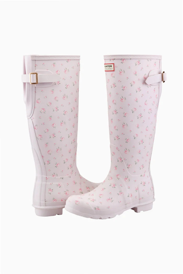 Hunter x LoveShackFancy Women's Tall Rain Boots – Pink Floral