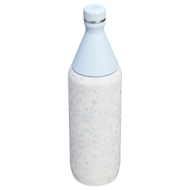 Stanley 1913 x LoveShackFancy Coquette Bow Winter Ice Slim Bottle | 34 OZ
