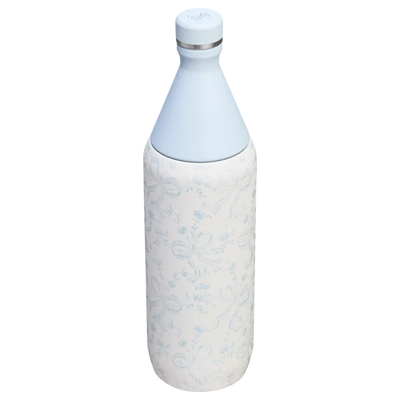 Stanley 1913 x LoveShackFancy Coquette Bow Winter Ice Slim Bottle | 34 OZ