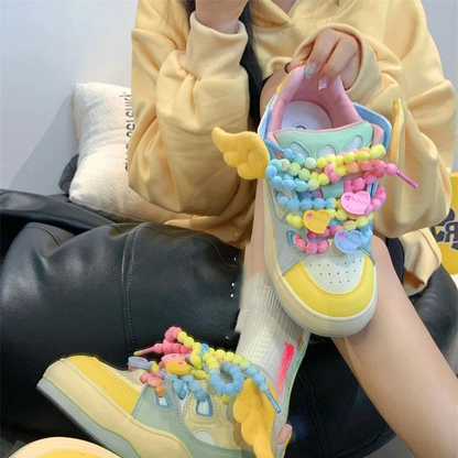 Y2K Sneakers with Little Wings