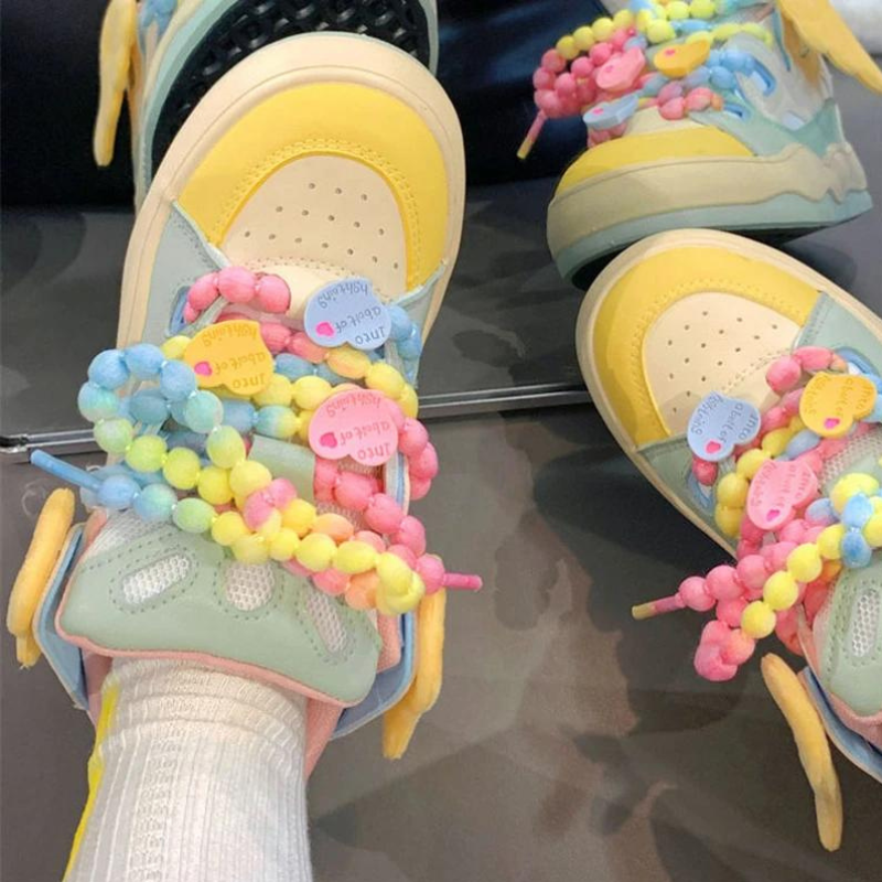 Y2K Sneakers with Little Wings