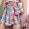Y2K Pastel Checkered Skirt