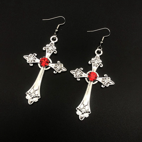 Mystical Cross Earring and Necklace Set