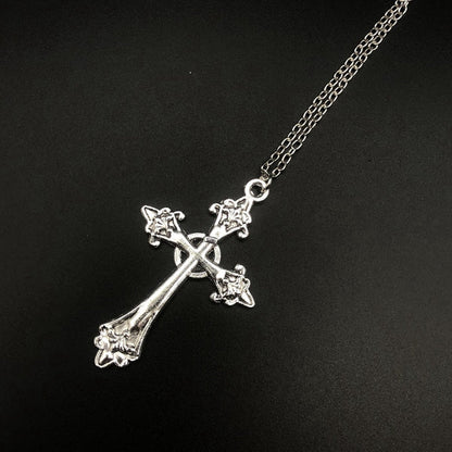 Mystical Cross Earring and Necklace Set