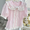 Pink Lolita Lace Shirt