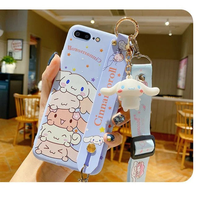 Cinnamoroll Phone Case For Samsung With Pendant