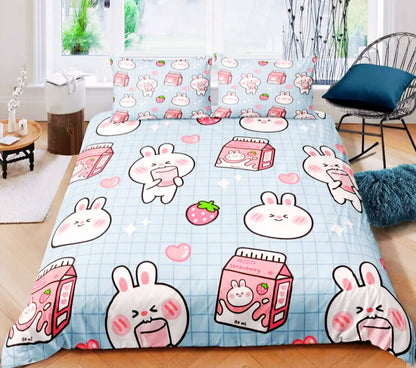 Kawaii Print Bedding Set