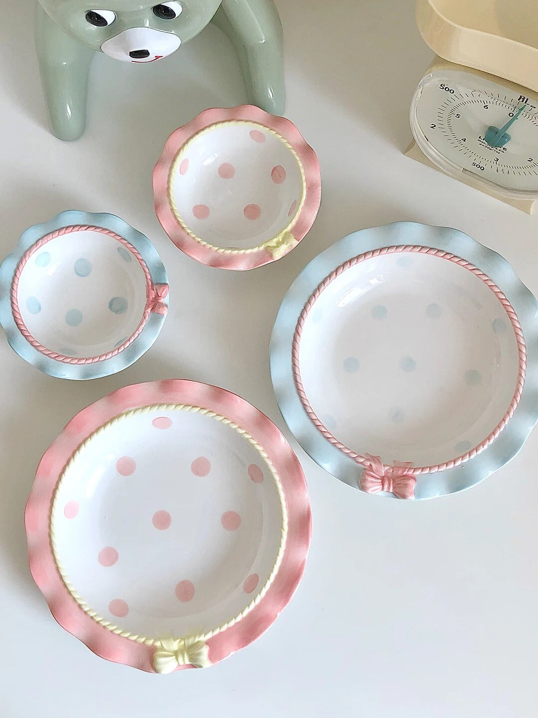 Cute Ceramic Cup Bowl And Dish