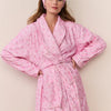LoveShackFancy Indie Cotton Bath Robe – Pink Floral