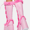 Pink Winter Boots Fluffy Fur