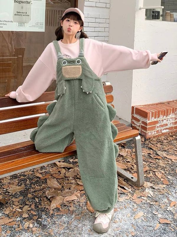 Kawaii Dinosaur Overall