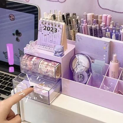 kawaii Pen Holder Desk Organizer Storage Box