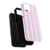 Pink & Blue Striped iPhone Case
