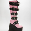 Pink Punk Platform Boots