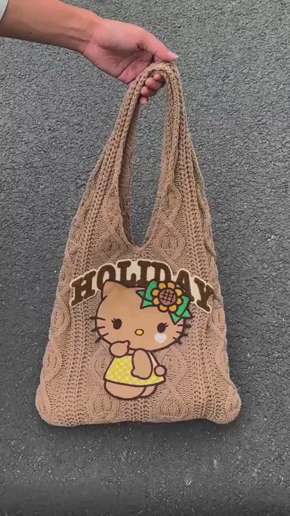 Kitty Knitted Bag