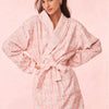 LoveShackFancy Indie Cotton Bath Robe – Pink & White Floral
