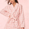 LoveShackFancy Indie Cotton Bath Robe – Pink & White Floral