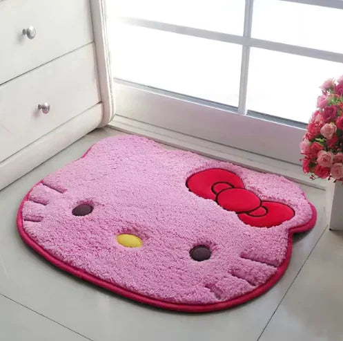 Hello Kitty Face Rug Kawaii