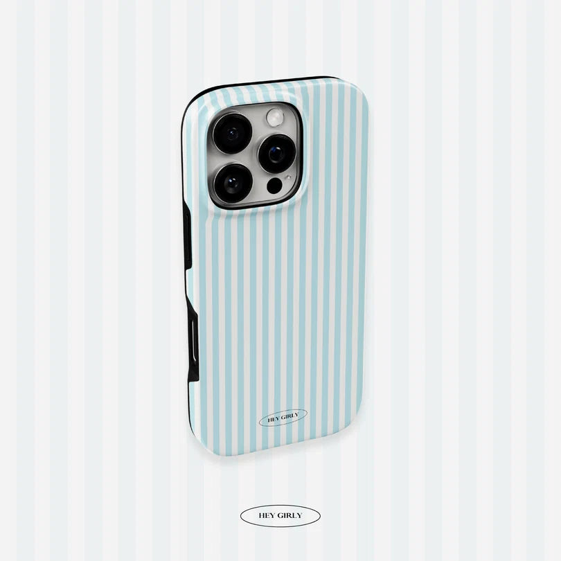 Blue Striped iPhone Case