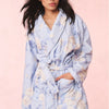 LoveShackFancy Indie Cotton Bath Robe – Blue Floral