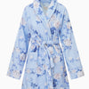 LoveShackFancy Indie Cotton Bath Robe – Blue Floral