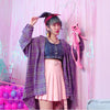 Heart Belt Pleated Mini Skirt