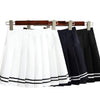 Women Gothic Skirt Black Pleated